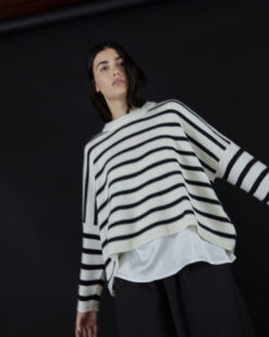 SWEATER DUBLIN RAYADO BN