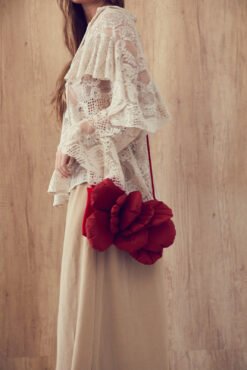 CARTERA FLOWER ESCARLATA - Imagen 2