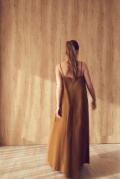 VESTIDO LILLE TABACO - Imagen 2