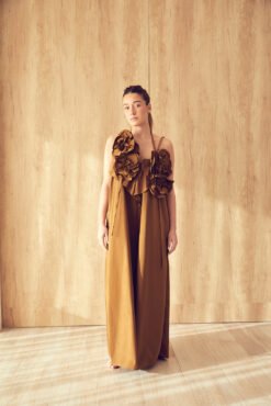 VESTIDO LILLE TABACO - Imagen 3